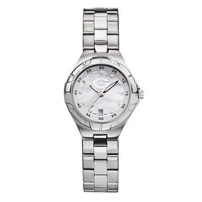 University of Georgia G Pearl Woman&#39;s Bracelet Watch Mop Dial UGA118