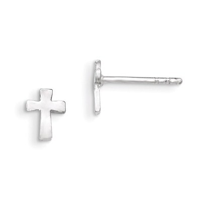 Cross Earrings Sterling Silver QE1632, MPN: QE1632, 883957922300