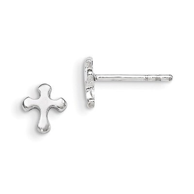 Cross Earrings Sterling Silver QE1626, MPN: QE1626, 883957922270