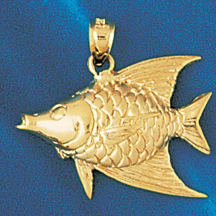Dazzlers Jewelry Clown Fish Pendant Necklace Charm Bracelet in Yellow, White or Rose Gold 777, MPN:…