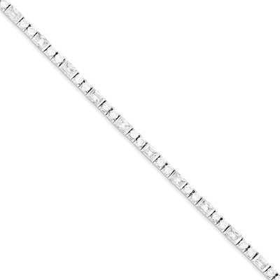 Tennis Bracelet Sterling Silver Diamond QX354CZ, MPN: QX354CZ, 883957261218