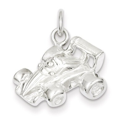 Race Car Charm Sterling Silver QC1037, MPN: QC1037, 883957904856