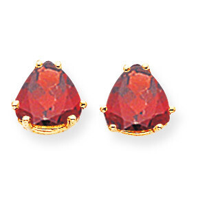 8mm Garnet Post Earrings 14k Gold XE96GA, MPN: XE96GA, 883957110363