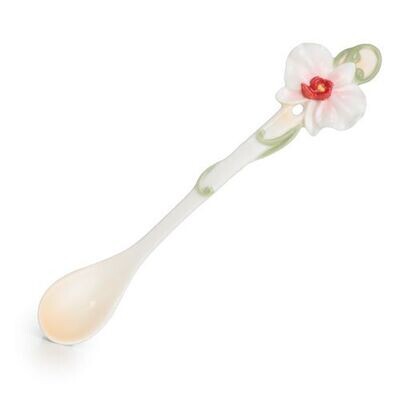 Franz Porcelain Graceful Orchid Flower Design Sculptured Porcelain Spoon FZ02693S, MPN: FZ02693S,