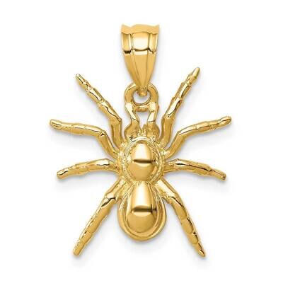 Spider Pendant 14k Gold Polished  D4569, MPN: D4569, 883957871813
