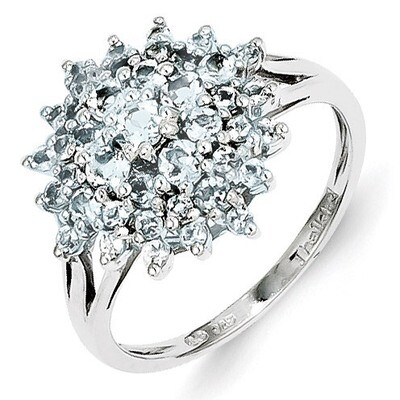 Aquamarine Ring Sterling Silver QR4529AQ, MPN: QR4529AQ, 886774312248