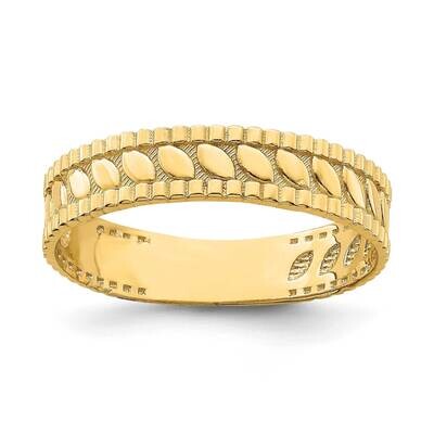 Leaf Engraved Thumb Ring 14k Gold R796, MPN: R796, 196904048184