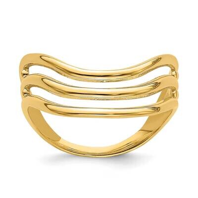 Triple Wave Fashion Thumb Ring 14k Gold K4593, MPN: K4593, 637218087006