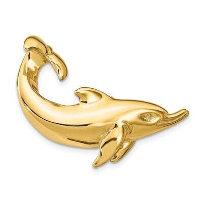 Dolphin with Tail Up Slide 14k Gold D2845, MPN: D2845, 196904086599