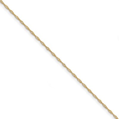 7 Inch 1.4mm Singapore Chain 10k Gold 10PE52-7, MPN: 10PE52-7, 191101599408