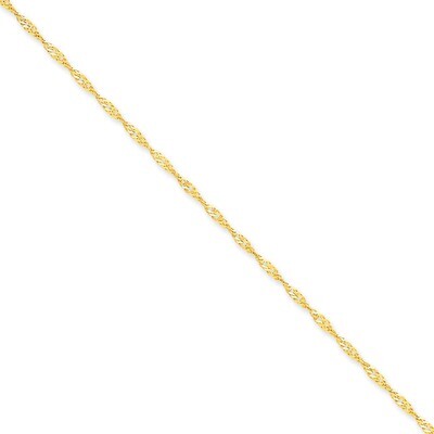 2mm Singapore Chain 30 Inch 14k Gold PEN11-30, MPN: PEN11-30, 886774430607