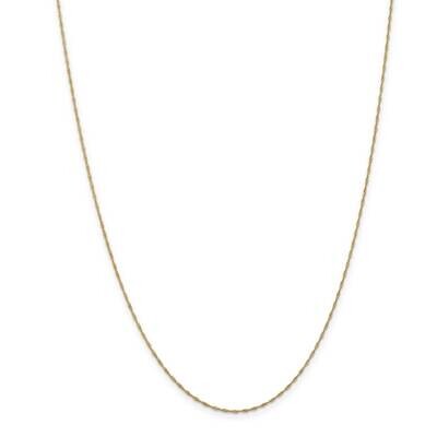 1mm Singapore Chain 22 Inch 14k Gold PEN164-22, MPN: PEN164-22, 883957168067