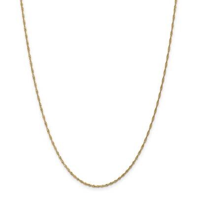 1.4mm Singapore Chain 22 Inch 14k Gold PEN52-22, MPN: PEN52-22, 883957166148