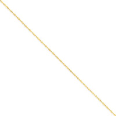 1.10mm Singapore Chain 9 Inch 14k Gold PEN9-9, MPN: PEN9-9, 886774536576