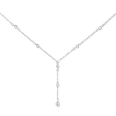 18 Inch Diamond-cut Fancy Drop Necklace Sterling Silver Polished QG2877-18, MPN: QG2877-18, 1911012…