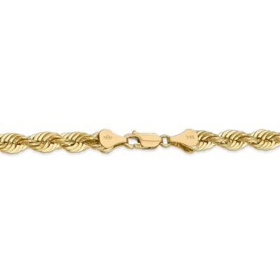 26 Inch 6mm Regular Rope Chain 14k Yellow Gold 040S-26, MPN: 040S-26, 883957838076
