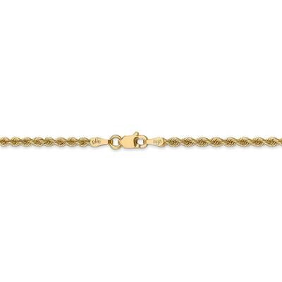 26 Inch 2.5mm Regular Rope Chain 14k Yellow Gold 018S-26, MPN: 018S-26, 191101979996