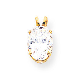 9x7 Oval Pendant Mounting 14k Gold XP424, MPN: XP424,