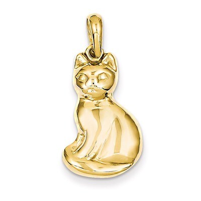 Cat Pendant 14k Gold K1989, MPN: K1989, 883957901558