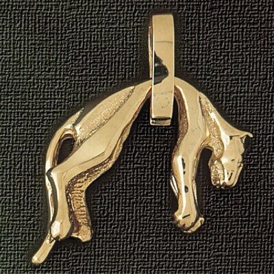 Dazzlers Jewelry Cat Pendant Necklace Charm Bracelet in Yellow, White or Rose Gold 1939, MPN: DZ-19…