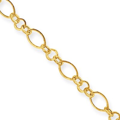 9in with 1in ext Anklet 10 Inch 14k Gold ANK221-10, MPN: ANK221-10, 886774249834