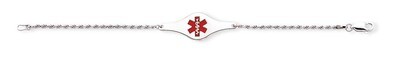 Children&#39;s Medical ID Bracelet with Rope Li Sterling Silver XSM59-6, MPN: XSM59-6, 883957274652