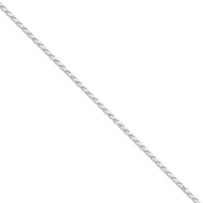 7 Inch 2.25mm Flat Rope Chain Sterling Silver QFC23-7, MPN: QFC23-7, 883957942865