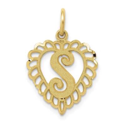 Initial S Charm 10k Gold 10C568S, MPN: 10C568S,