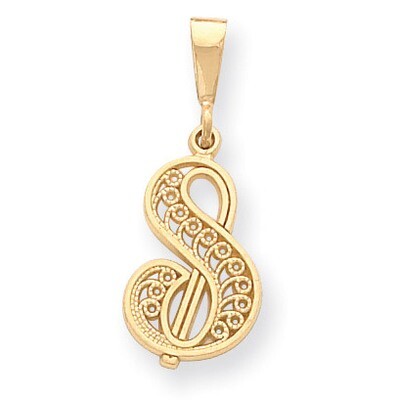Initial S Charm 14k Gold C569S, MPN: C569S, 883957861197