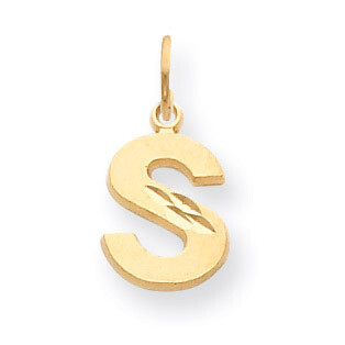 Initial S Charm 14k Gold C566S, MPN: C566S, 883957860992