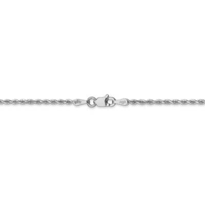 26 Inch 1.75mm Diamond-cut Rope Chain 14k White Gold 014W-26, MPN: 014W-26, 883957725000