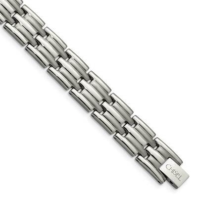 Brushed and Polished 8.5 Inch Bracelet Titanium TBB114-8.5 by Chisel, MPN: TBB114-8.5, 883957874234