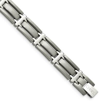 Brushed and Polished 8.75 Inch Bracelet Titanium TBB112-8.75 by Chisel, MPN: TBB112-8.75, 883957874…