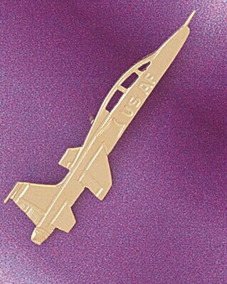 Dazzlers Jewelry Airplane Jet Pendant Necklace Charm Bracelet in Yellow, White or Rose Gold 4493, M…
