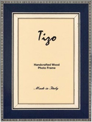 Tizo Zebra Land Blue Wood Picture Frame 8 x 10 Inch, MPN: C35NAV-80,