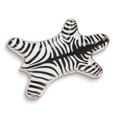 Zebra Skin Ceramic Trinket Dish GM25231, MPN: GM25231, 788089166465