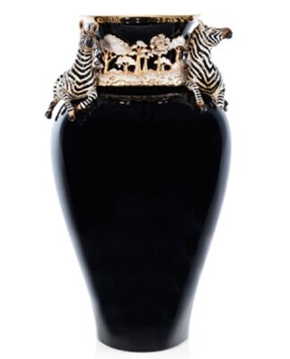 Jay Strongwater Judson Zebra Vase Jungle SDH2568-251, MPN: SDH2568-251, 848510042574