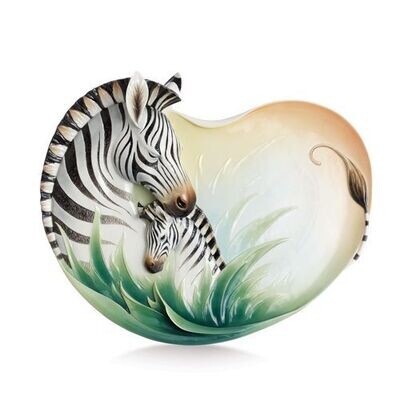 Franz Porcelain Zebra Ornamental Platter (Limited Edition 2,000) FZ02348, MPN: FZ02348,