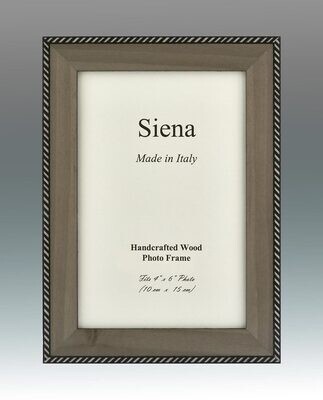 Tizo Zebra Corner Light Grey Wood Picture Frame 4 x 6 Inch, MPN: OBL20LG-46,