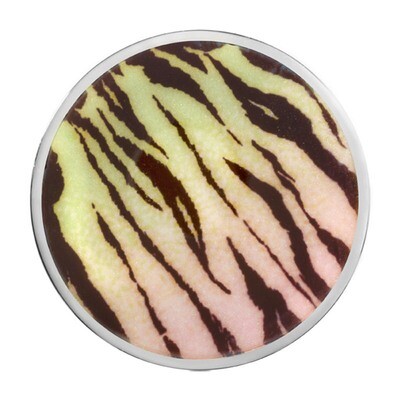 Nikki Lissoni Savannah Zebra Print Silver-Plated 33mm Coin C1458SM, MPN: C1458SM, 8718819230090