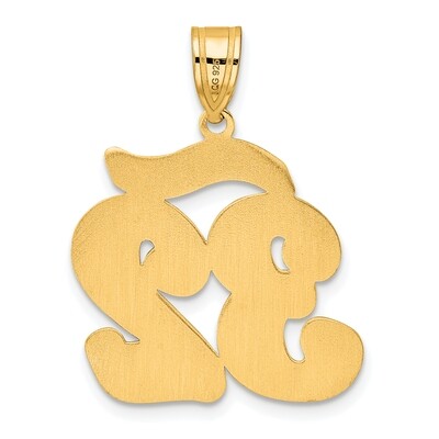Script Number 32 Pendant 14k Gold Polished SCN32, MPN: SCN32, 196904078464
