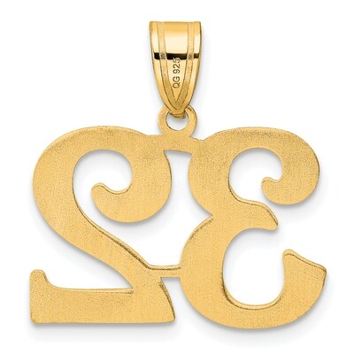 Number 32 Pendant 14k Gold Polished APN32, MPN: APN32, 196904080214