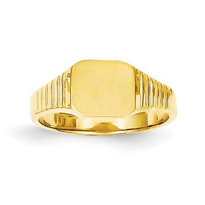 Signet Ring 14k Gold RS637, MPN: RS637, 883957443287