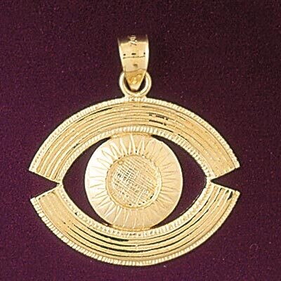 Dazzlers Jewelry Eye Pendant Necklace Charm Bracelet in Yellow, White or Rose Gold 6534, MPN: DZ-65…