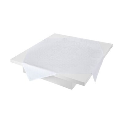 Le Jacquard Francais Azulejos White Tablecloth 47 X 47 Inch 22969, MPN: 22969, 3660269229696