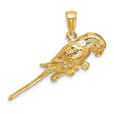Parrot Charm 14k Gold 3-D K6603, MPN: K6603, 637218099665