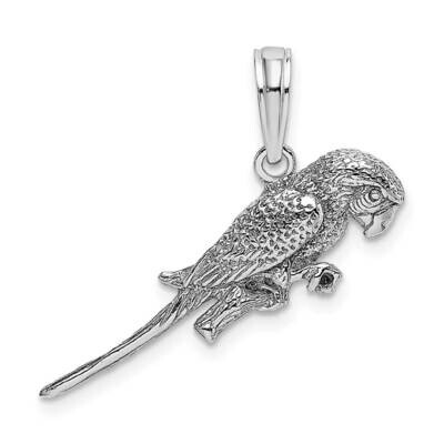 Parrot Charm 14k White Gold 3-D K6602W, MPN: K6602W, 637218125845