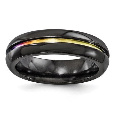 Edward Mirell Black Titanium Anodized 6mm Band EMR175 by Edward Mirell, MPN: EMR175, 886774278773