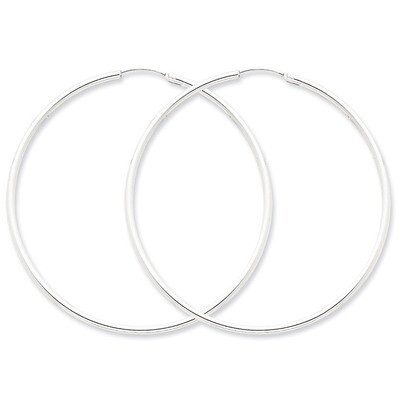 Hoop Earrings Sterling Silver QE4643, MPN: QE4643, 883957932538