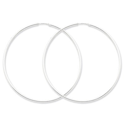 Hoop Earrings Sterling Silver QE4644, MPN: QE4644, 883957932545